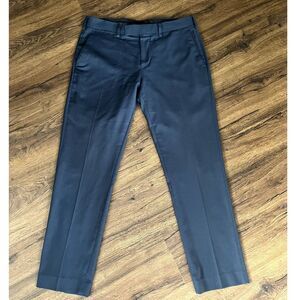 Louis Raphael Luxe Wool Blend Dress Men's Pants Slim Fit - Navy in Size 33x30